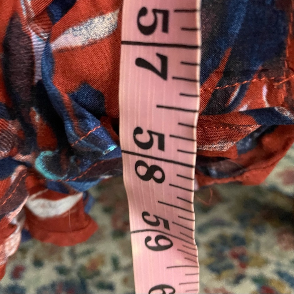 Free People | After the Storm Red Maxi Shirt Dress, HTF/Rare, size 6 - Picture 5 of 14